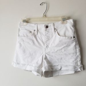 J Crew White Denim Shorts